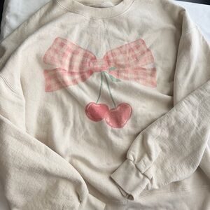 Cherry and Bow Sweatshirt